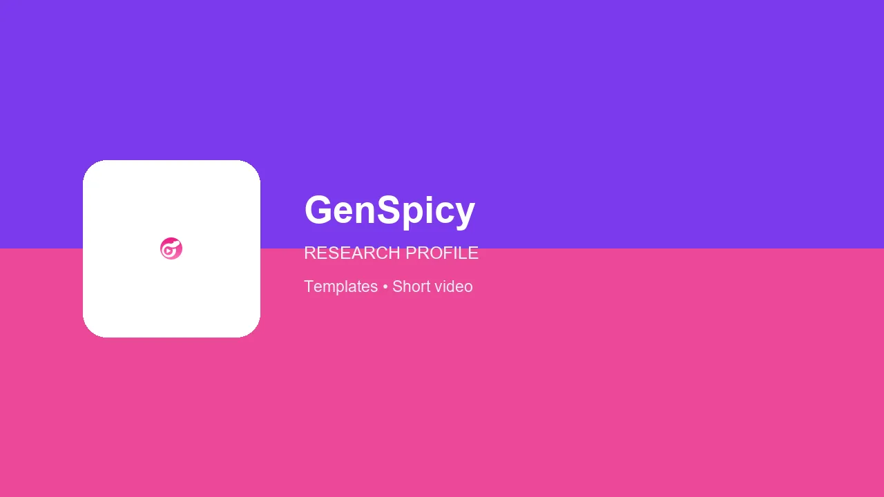 GenSpicy editorial research card